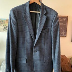 Kenneth Cole Blue WindownPane Sport Coat 39L